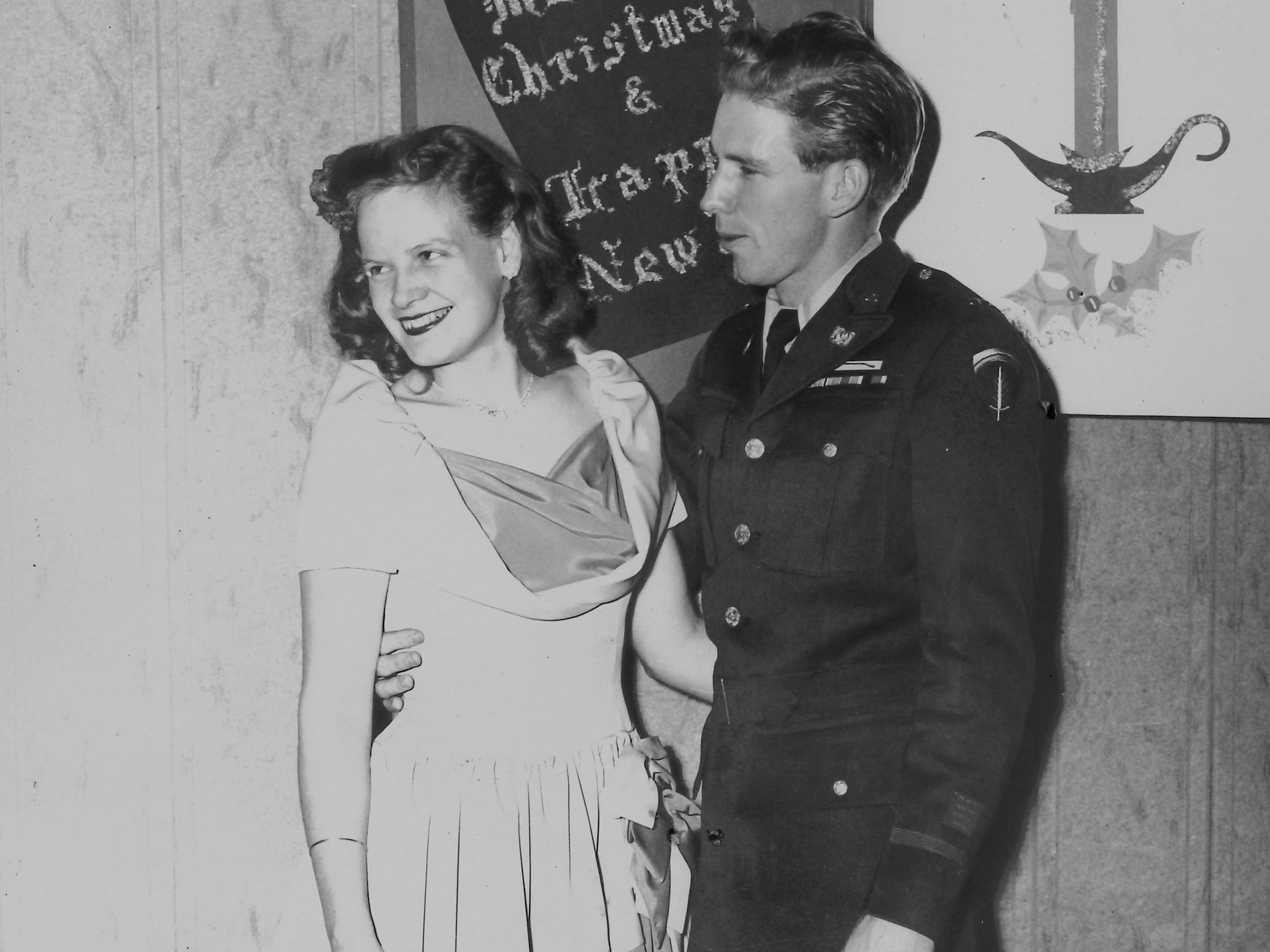 Don and Ann Johnson at a Christmas Party 1949